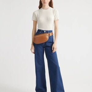 Italian Pebbled Leather Sling Bag